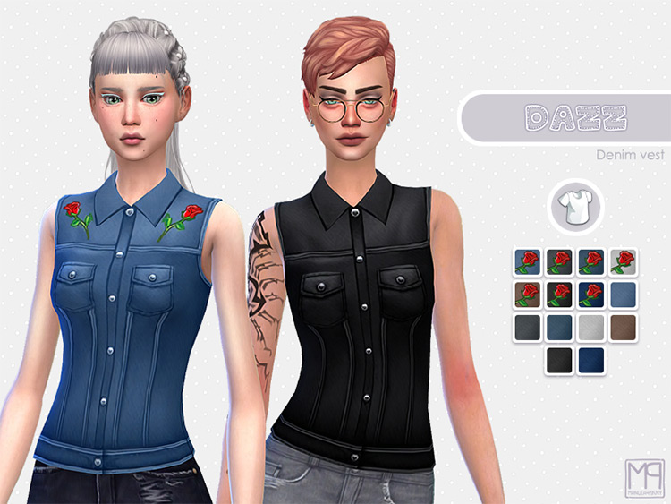 Sims 4 Vest   Waistcoat CC  All Free    FandomSpot - 21