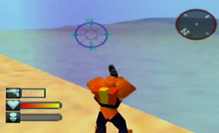 Body Harvest N64 gameplay screenshot