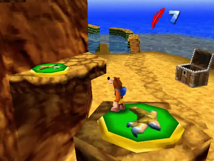 Banjo-Kazooie N64 gameplay screenshot