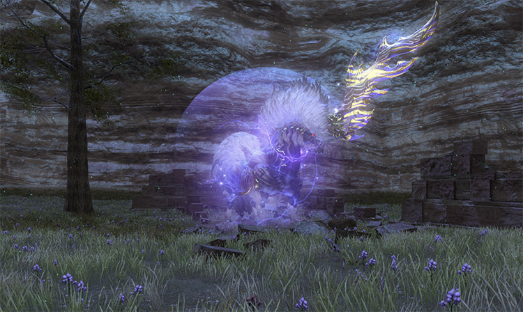 Ixion Mount with Barrier Protection in FFXIV