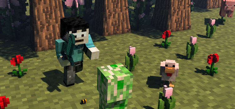 Randy Marsh Sneaking up to Creeper (Minecraft)