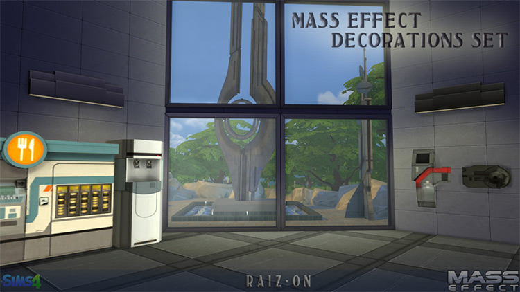 Mass Effect Decorations / Sims 4 CC