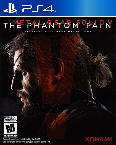 MGSV: The Phantom Pain Box Art PS4