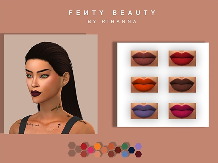 Fenty Beauty Lipstick / Sims 4 CC