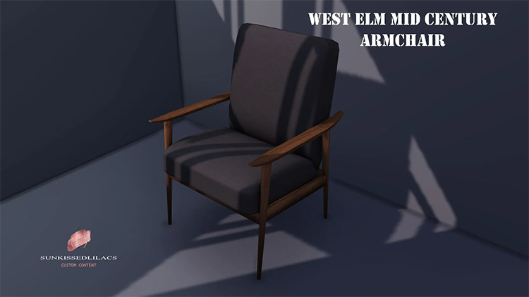 West Elm Mid-Century Armchair / TS4 CC
