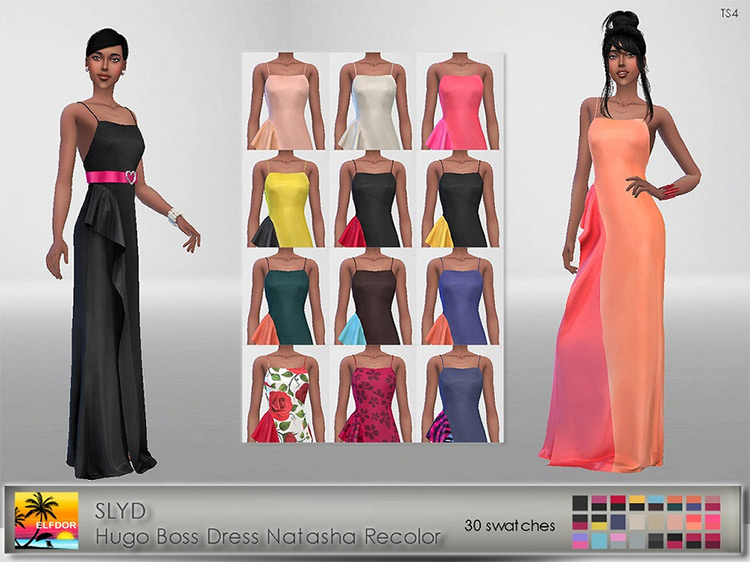 Natasha Dress Recolors for Sims 4