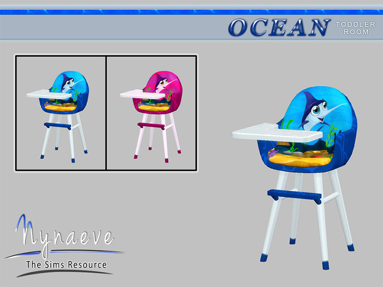 Ocean Toddlers High Chair / TS4 CC