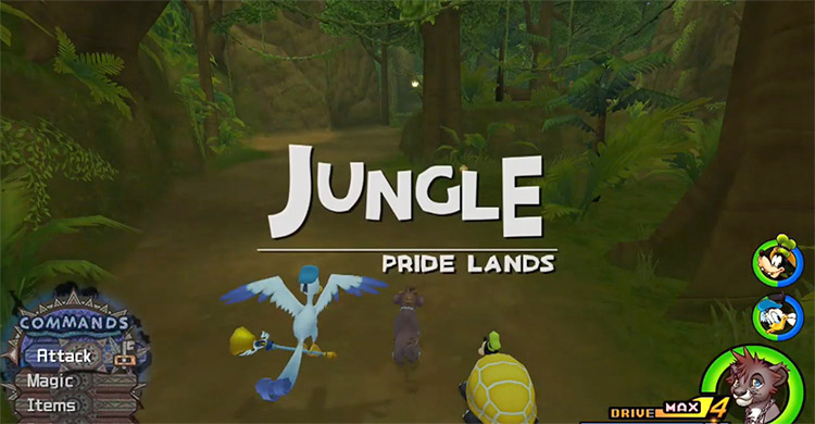 Entering Jungle area in Pride Lands / KH 2.5 HD