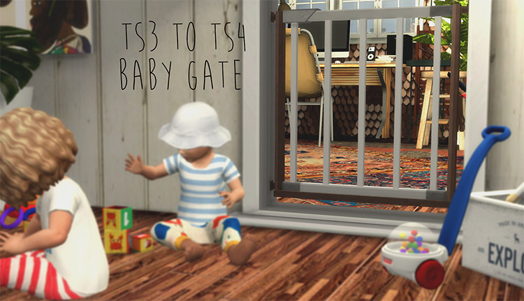 Baby Gate CC for The Sims 4