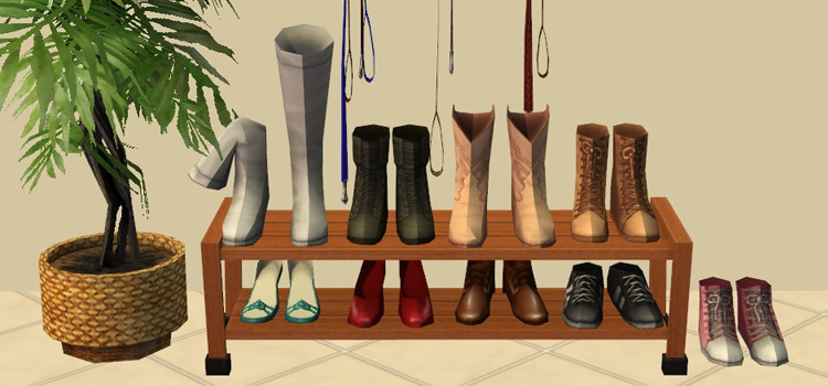 Sims Cc Best Custom Shoe Racks All Free Fandomspot Hot Sex Picture