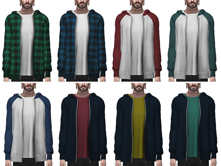Simple Hoodie for Males / The Sims 4