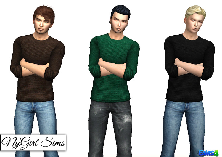 Male Sweater 3-Pack / Sims 4 CC