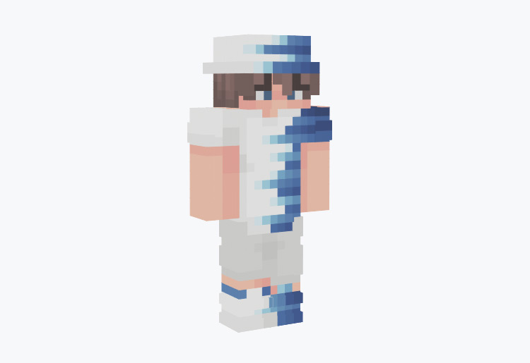 Ocean Tide Gradient Outfit (Male) Minecraft Skin