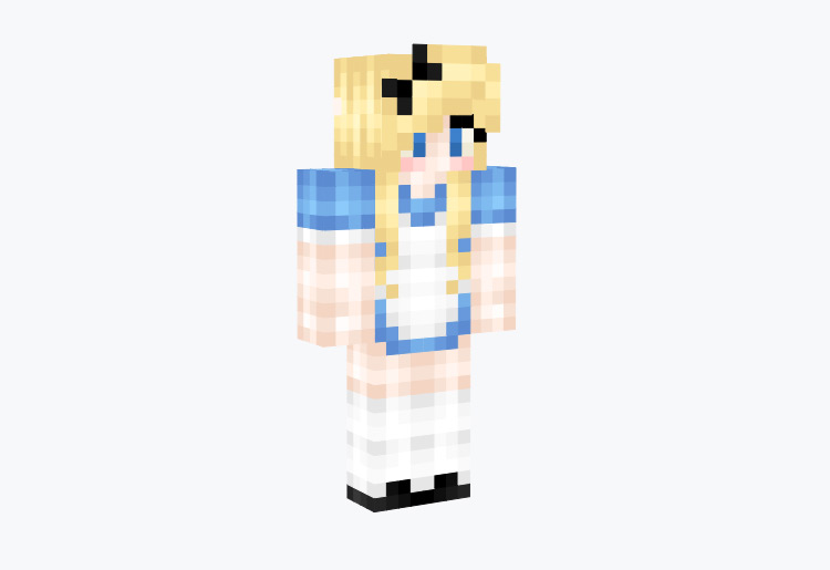 Alice in Wonderland with Blue Dress / Minecraft Skin