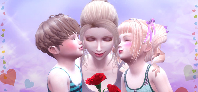 Mom and Toddlers Posepack Preview (TS4)