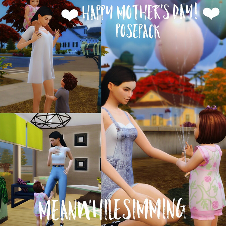 Happy Mother’s Day! Pose Pack / TS4 CC