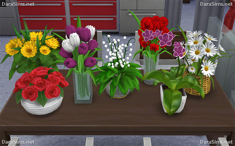Flower Set CC for The Sims 4