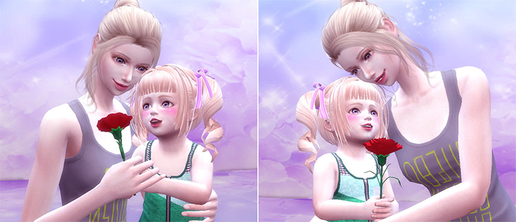 Mom & Toddlers Mother’s Day Poses / TS4 CC