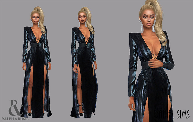 Beyoncé in Ralph & Russo / Sims 4 CC