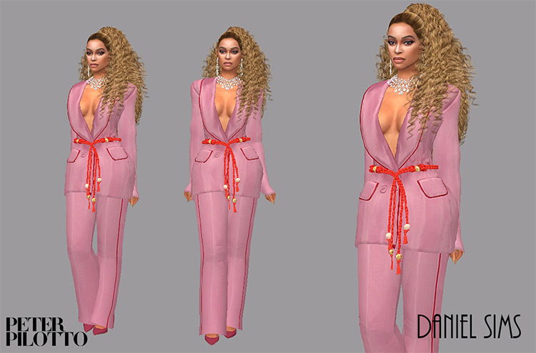 Beyonce Apeshit Outfit for The Sims 4