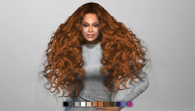 Beyoncé Inspired Hair / TS4 CC