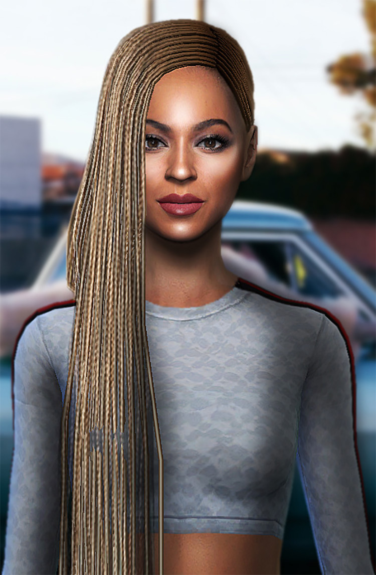 Beyoncé’s Skinblend CC for The Sims 4