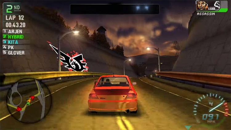 Need for Speed: Carbon PSP gameplay screenshot