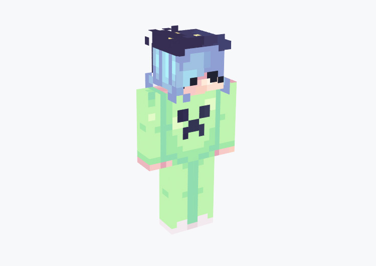 Green Creeper Pajamas / Minecraft Skin