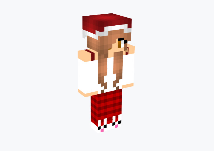 Santa's Baby Girl Pajamas / Minecraft Skin