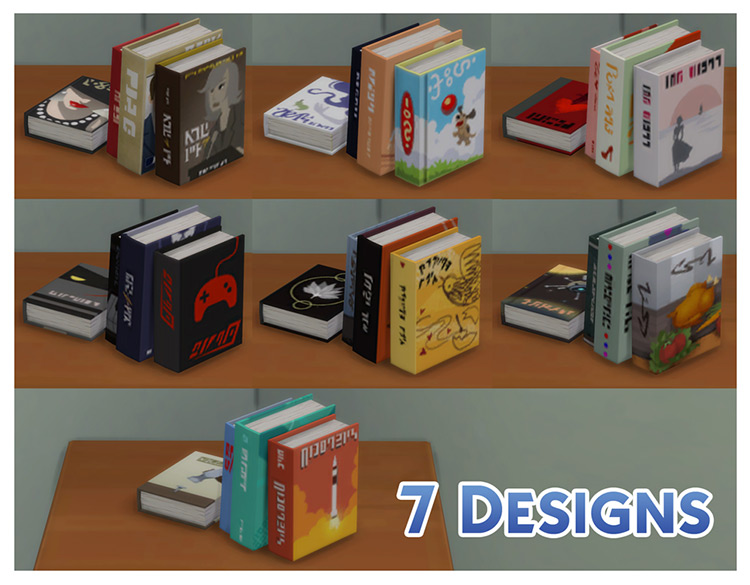 The Sims 4  Books Clutter   CC Packs  All Free    FandomSpot - 65