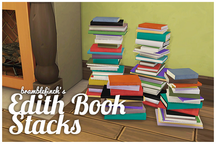 Edith Book Stacks for The Sims 4