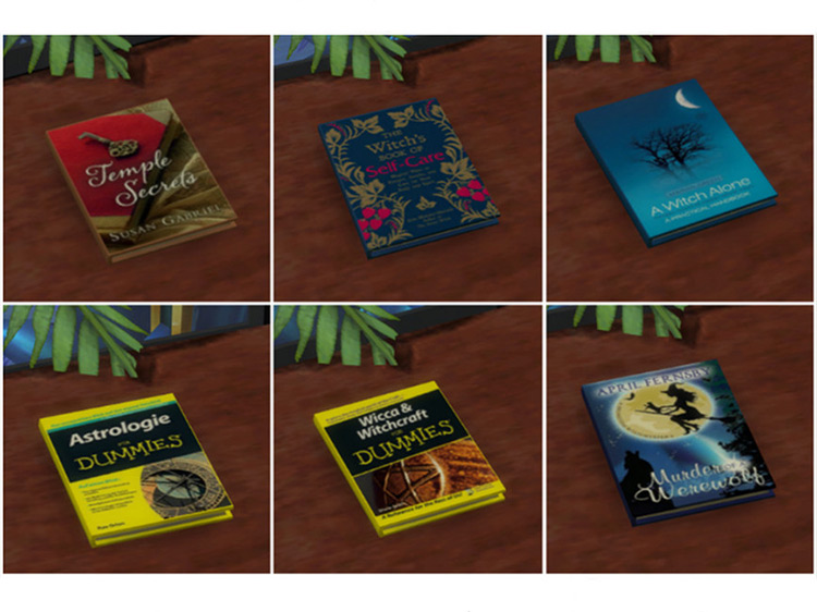 Witchy Sim Books for The Sims 4
