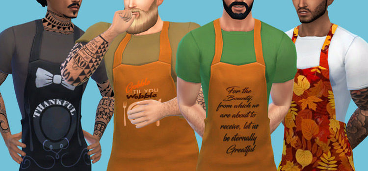 Sims 4 Apron CC For Guys + Girls