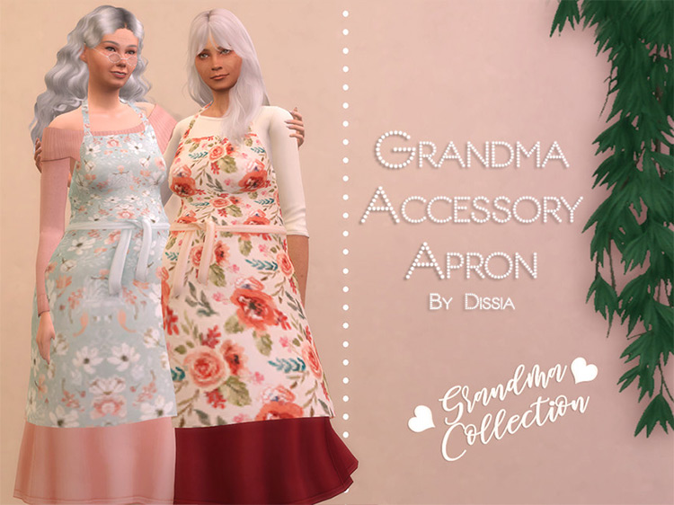 Grandma Accessory Apron / TS4 CC