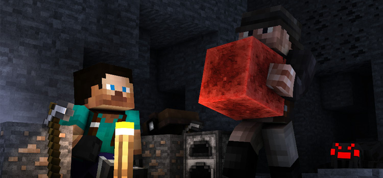 Exploring The Mines (Skins) in Minecraft