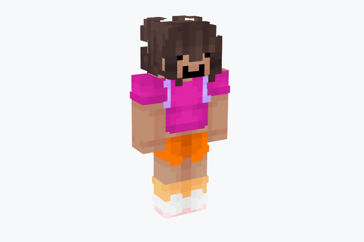Dora the Explorer Minecraft Skin