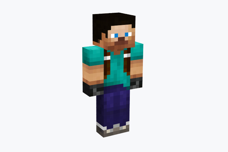 Explorer Steve Minecraft Skin