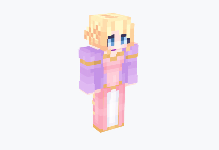 Rapunzel Barbie Minecraft Skin