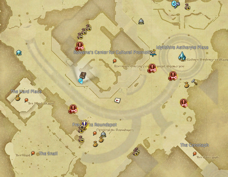 Map For Wondrous Trails Location / FFXIV Screenshot