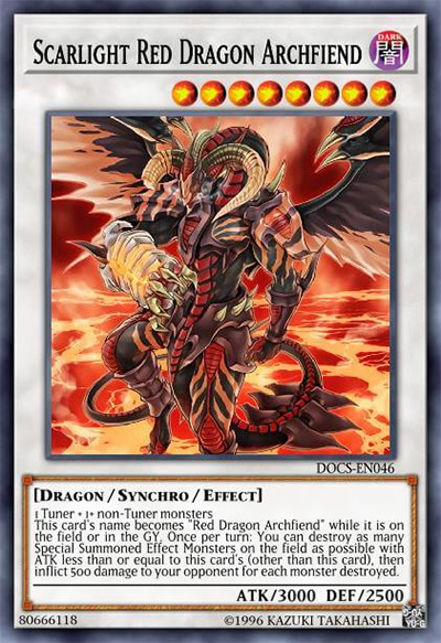 Scarlight Red Dragon Archfiend Yu-Gi-Oh Card