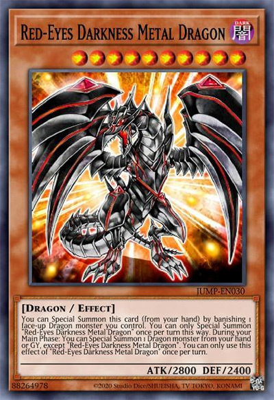 Red-Eyes Darkness Metal Dragon YGO Card
