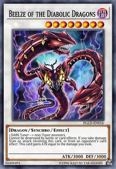 Beelze of the Diabolic Dragons YGO Card