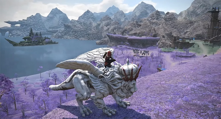 Forgiven Reticence Flying Mount in FFXIV