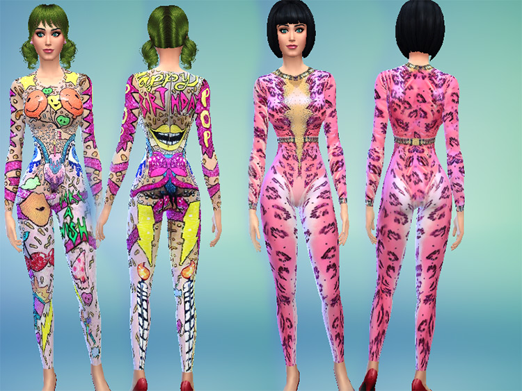 Prismatic Tour Clothes (Katy Perry) for The Sims 4