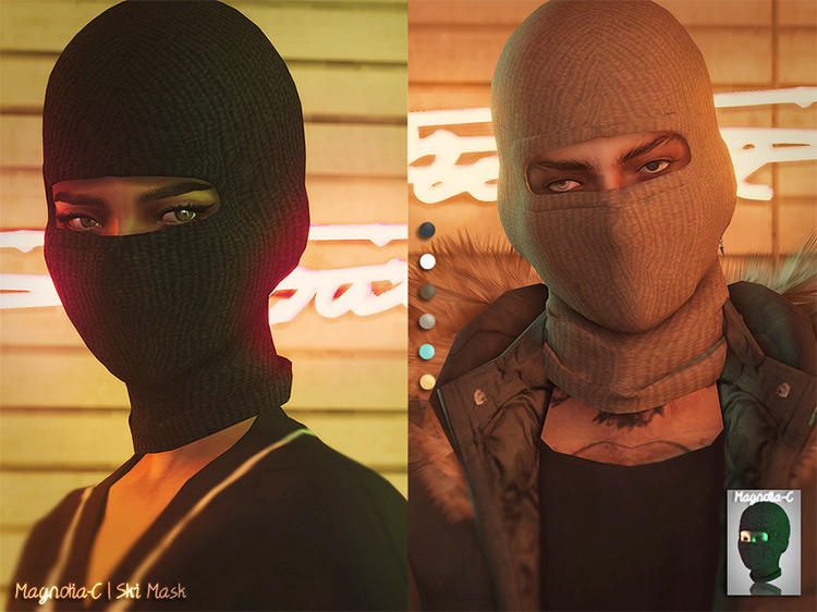 Magnolia Ski Mask / Sims 4 CC