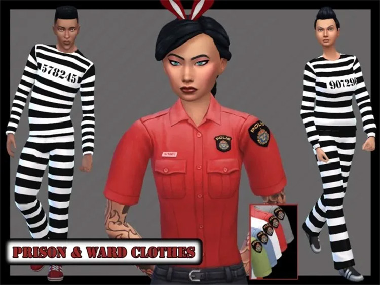 Criminal and Ward Clothes for The Sims 4