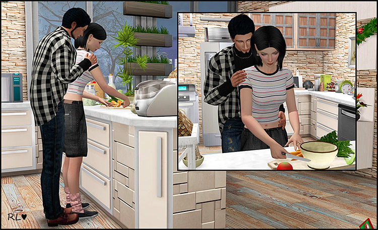 Cooking Together Poses / TS4