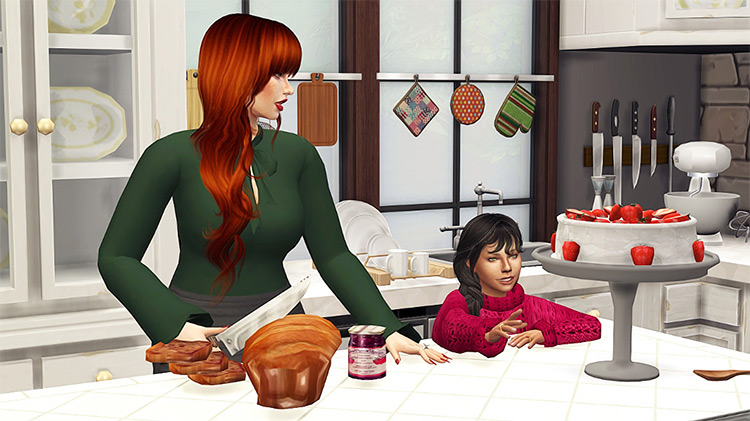 What’s Cookin’? Pose Set / TS4 CC
