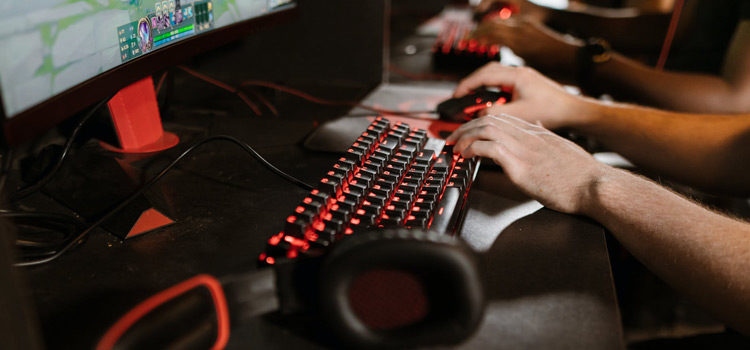Lit-up Gaming Keyboard Photo
