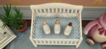 Swaddled Babies in Crib (The Sims 4)
